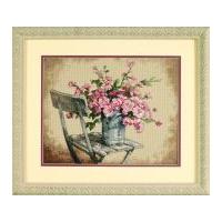 Dimensions Counted Cross Stitch Kit Roses On White Chair