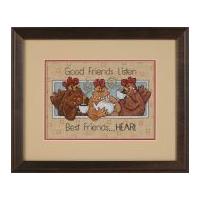 Dimensions Counted Cross Stitch Kit Good Friends Listen