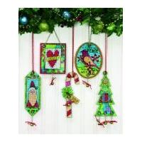 Dimensions Counted Cross Stitch Kit Jingle Bell Ornaments, Set of 5