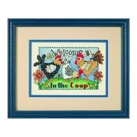 Dimensions Stamped Cross Stitch Kit Welcome To The Coop
