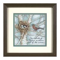 Dimensions Petite Counted Cross Stitch Kit Robins Nest