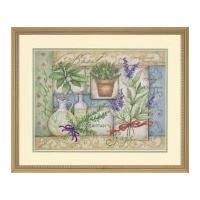 Dimensions Stamped Cross Stitch Kit Herb Collage