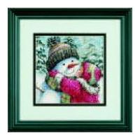 Dimensions Petite Counted Cross Stitch Kit A Kiss for Snowman