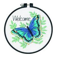 Dimensions Learn A Craft Counted Cross Stitch Kit Welcome Butterfly