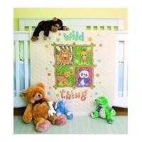 Dimensions Baby Hugs Stitching Kit Stamped Quilt Wild Thing