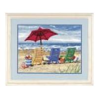 dimensions needlepoint kit beach chair trio