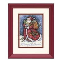 Dimensions Counted Cross Stitch Petite Kit Merry Christmas Santa