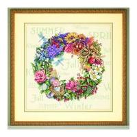 Dimensions Counted Cross Stitch Kit Wreath of all Seasons