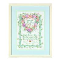 Dimensions Counted Cross Stitch Kit United in Love Wedding Record