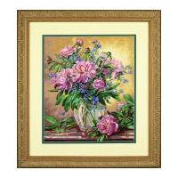 Dimensions Counted Cross Stitch Kit Peonies & Canterbury Belss