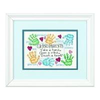 Dimensions Counted Cross Stitch Kit Grandparents Touch a Heart