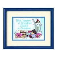 Dimensions Stamped Cross Stitch Kit What Happens at Grandma's