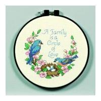 Dimensions Learn A Craft Counted Cross Stitch Kit Family Love