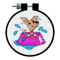 Dimensions Learn A Craft Counted Cross Stitch Kit Perky Puppy