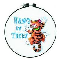 Dimensions Learn A Craft Stamped Cross Stitch Kit Hang in There