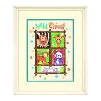 Dimensions Baby Hugs Stitching Kit Counted Baby Birth Record Wild Thing