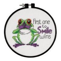 Dimensions Learn A Craft Counted Cross Stitch Kit First One to Smile