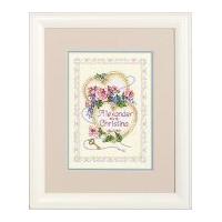 Dimensions Counted Cross Stitch Kit United Hearts Wedding Record