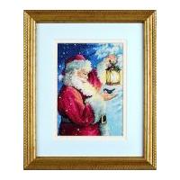 Dimensions Petite Counted Cross Stitch Kit Santa's Feathered Friend
