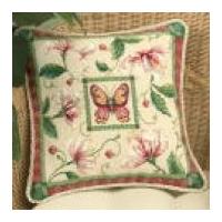 dimensions needlepoint kit honeysuckle butterfly