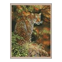 Dimensions Counted Cross Stitch Kit Leopard's Gaze