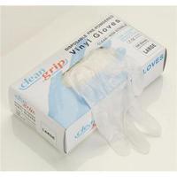 Disposable Gloves Vinyl Large Clear 1 x Pack of 100 Gloves 38828