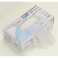 Disposable Gloves Vinyl Powder Free Small Clear 1 x Pack of 100 Gloves