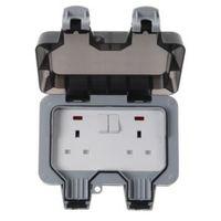 Diall 13A 2-Gang External Socket