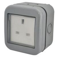 Diall 13A 1-Gang External Socket