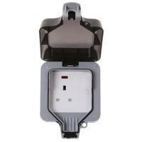 Diall 13A 1-Gang External Socket