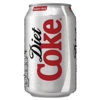 Diet Coca-Cola Soft Drink 330ml Can Pack of 24 100224