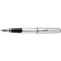 Diplomat Excellence A Guilloch Stripes Chrome Fountain Pen