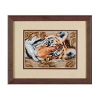 Dimensions The Gold Petite Collection Beguiling Tiger Cross Stitch Kit