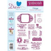 die039sire sentimentals rubber stamps vintage