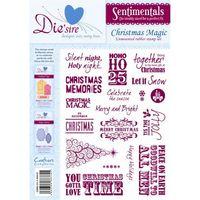 Die'sire Sentimentals Rubber Stamps - Christmas Magic Stamp