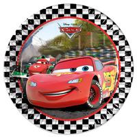Disney Cars Chequered Flag Paper Party Plates