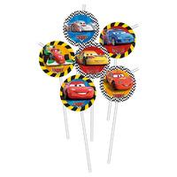 Disney Cars Chequered Flag Party Straws