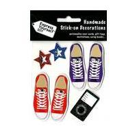DIY Express Yourself DIY Red and Blue Converse Toppers