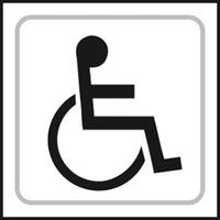 disabled toilet symbol braille sign