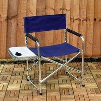 Directors Chair With Folding Side Table by Kingfisher