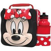 disney minnie mouse childrens thermal 3d school lunch bag 28 cm red