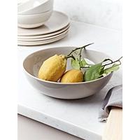 dip glaze serving bowl grey