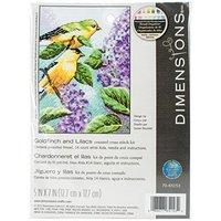 Dimensions Needlecrafts 70-65153 Goldfinch And Lilacs Counted Cross Stitch Kit