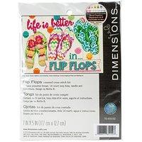 Dimensions Flip Flops Counted Cross Stitch Kit, 70-65152