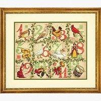 Dimensions Counted X Stitch - Gold, 12 Days Of Christmas