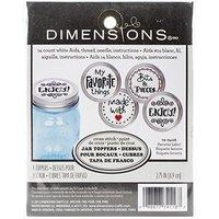 Dimensions Favorite Label Jar Topper Counted Cross Stitch Kit (set Of 4)