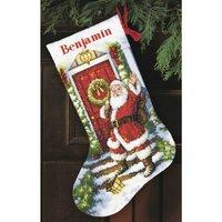 Dimensions Counted X Stitch - Gold, Stocking: Welcome Santa