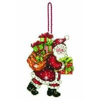 Dimensions Counted Cross Stitch Kit, Santa With Bag