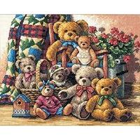 Dimensions Counted X Stitch - Gold, Teddy Bear Gathering