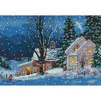 dimensions crafts 70 08935 needlecraft quiet night in counted cross st ...